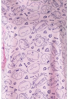 Camiseta De Los Rugrats Boxy Fit Para Mujer L