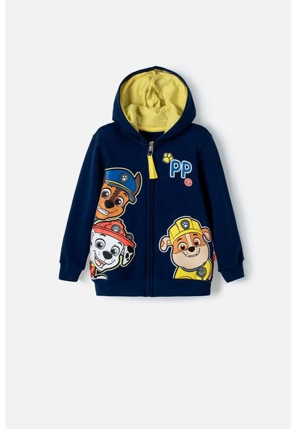 Buzo De Paw Patrol Azul Y Amarillo Con Capucha Para Niño 2T A 5T 4T