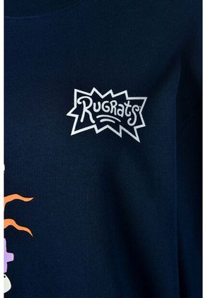 Buzo De Los Rugrats Cerrado Azul Para Mujer XS