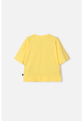 Camiseta De Bob Esponja Manga Corta Amarillo Para Niña 8