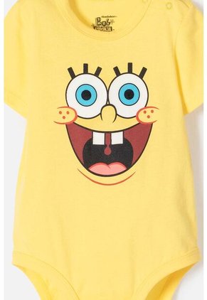 Body De Bob Esponja Amarillo Para Bebé Niño 12-18