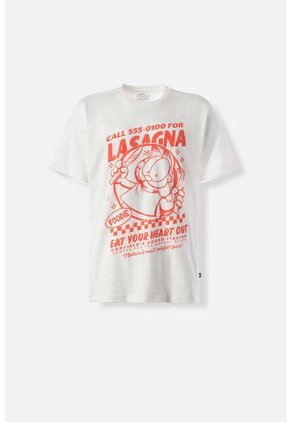 Camiseta De Garfield Regular Fit Para Hombre L