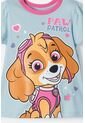 Pijama De Paw Patrol Azul Y Fucsia Manga Corta Para Niña 2T A 6T 4T de Nickelodeon