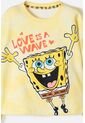 Buzo De Bob Esponja Cerrado Amarillo Para Niña 4 de Nickelodeon