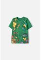 Camiseta De Las Tortugas Ninja Manga Corta Verde Para Niño 4 de Nickelodeon