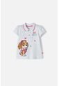 Camiseta De Paw Patrol Blanca Tipo Polo Para Niña 2T A 5T 5T de Nickelodeon
