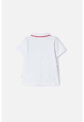 Camiseta Tipo Polo De Paw Patrol Blanco Para Niño 2T A 6T 4T