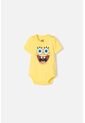 Body De Bob Esponja Amarillo Para Bebé Niño 6-9 de Nickelodeon