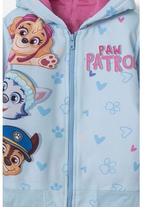 Chaqueta De Paw Patrol Azul Claro Con Capucha Para Niña 2T A 5T 3T