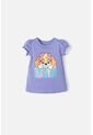 Camiseta De Paw Patrol Manga Corta Lila Para Niña 2T A 5T 3T de Nickelodeon