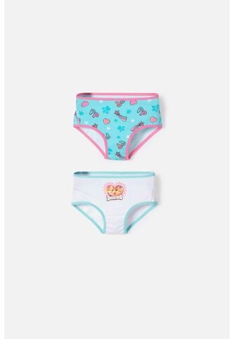 Pack X2 Panties De Paw Patrol Blanco Y Turquesa Para Niña 2T A 6T 4T Nickelodeon