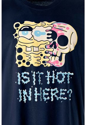 Camiseta De Bob Esponja Oversized Fit Para Hombre XS