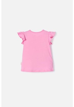 Camiseta De Paw Patrol Manga Corta Rosada Para Niña 2T A 6T 2T