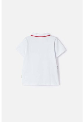Camiseta Tipo Polo De Paw Patrol Blanco Para Niño 2T A 6T 4T