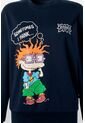 Buzo De Los Rugrats Cerrado Azul Para Mujer S de Nickelodeon