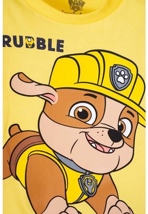 Pijama De Paw Patrol De Pantalón Largo Amarilla Y Azul Para Niño 2T A 5T 5T