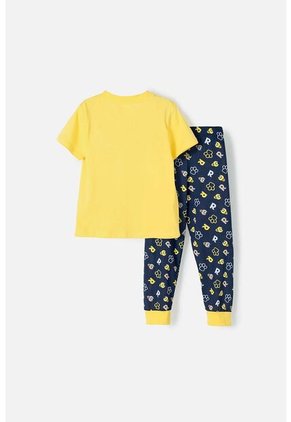 Pijama De Paw Patrol De Pantalón Largo Amarilla Y Azul Para Niño 2T A 5T 5T