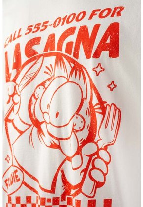 Camiseta De Garfield Regular Fit Para Hombre XS