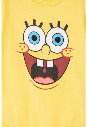 Body De Bob Esponja Amarillo Para Bebé Niño 9-12