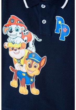 Camiseta De Paw Patrol Azul Tipo Polo Para Niño 2T A 5T 4T