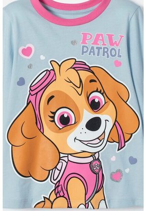 Pijama De Paw Patrol Manga Larga Multicolor Para Niña 2T A 5T 2T