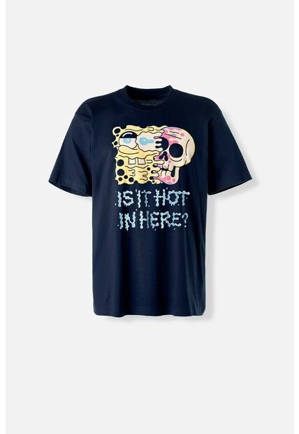 Camiseta De Bob Esponja Oversized Fit Para Hombre L
