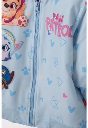 Chaqueta De Paw Patrol Azul Claro Con Capucha Para Niña 2T A 5T 2T