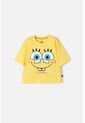 Camiseta De Bob Esponja Manga Corta Amarillo Para Niña 6 de Nickelodeon