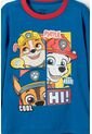 Pijama De Paw Patrol Con Pantalón Largo Azul Y Rojo Para Niño 2T A 6T 3T de Nickelodeon