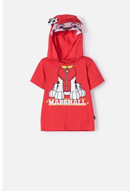 Camiseta De Paw Patrol Con Capucha Rojo Para Niño 2T A 6T 2T