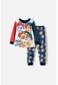 Pijama De Paw Patrol Manga Larga Azul Y Blanco Para Niño 2T A 5T 2T de Nickelodeon
