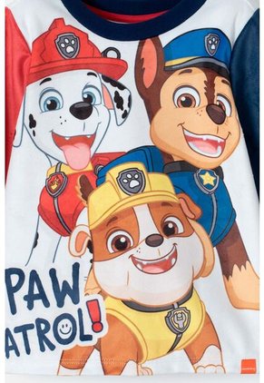 Pijama De Paw Patrol Manga Larga Azul Y Blanco Para Niño 2T A 5T 2T