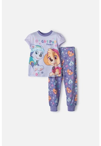 PIjama De Paw Patrol Con Pantalón Largo Lila Para Niña 2T A 5T 3T