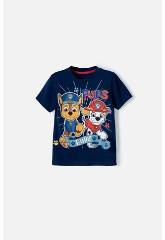 Camiseta De Paw Patrol Estampada Azul Para Niño De 2T A 5T 3T Nickelodeon