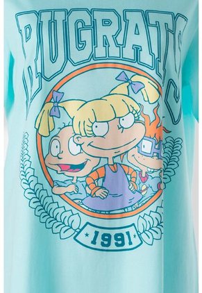Pijama De Los Rugrats Verde Azul Tipo Batola Para Mujer XL
