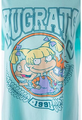 Pijama De Los Rugrats Verde Azul Tipo Batola Para Mujer XL