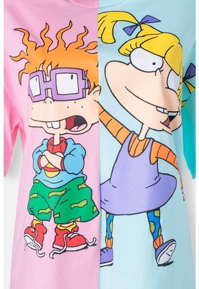 Camiseta De Los Rugrats Regular Fit Para Mujer XS