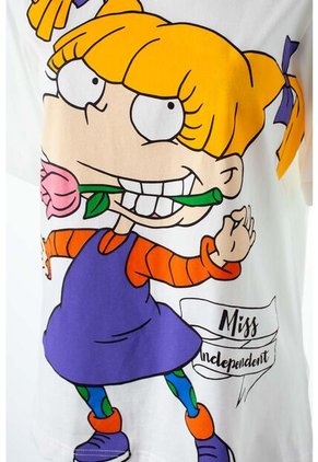 Camiseta De Angelica Regular Fit Para Mujer L