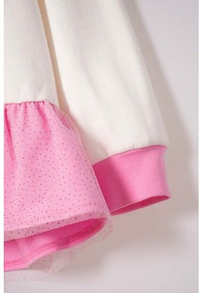 Buzo De Paw Patrol Con Cierre Marfil Y Rosado Para Niña 2T A 6T 2T