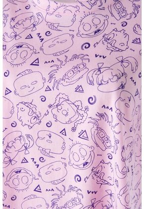 Camiseta De Los Rugrats Boxy Fit Para Mujer S