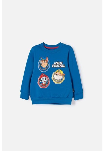 Buzo De Paw Patrol Cerrado Azul Para Niño 2T A 6T 4T