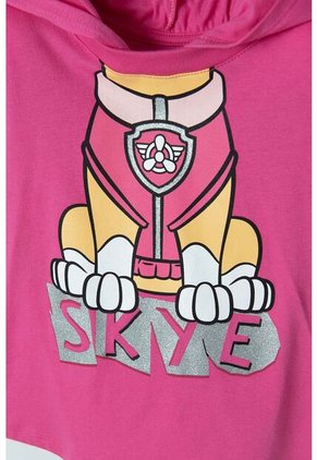 Camiseta De Paw Patrol Fucsia Con Capucha Para Niña 2T A 5T 3T