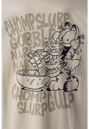 Camiseta De Garfield Regular Fit Para Hombre M