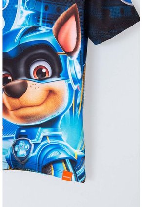 Camiseta De Paw Patrol Azul Manga Corta Para Niño 2T A 5T 2T