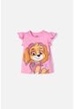 Camiseta De Paw Patrol Manga Corta Rosada Para Niña 2T A 6T 5T de Nickelodeon
