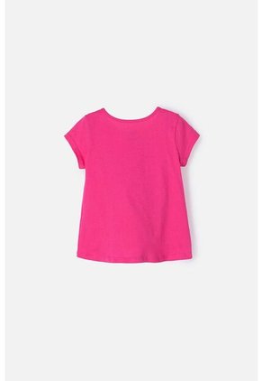 Camiseta De Niña, Manga Corta Fucsia De Paw Patrol 3T