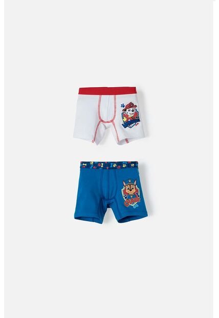 Pack X2 Bóxer De Paw Patrol Estampado Azul Para Niño 2T A 5T 4T
