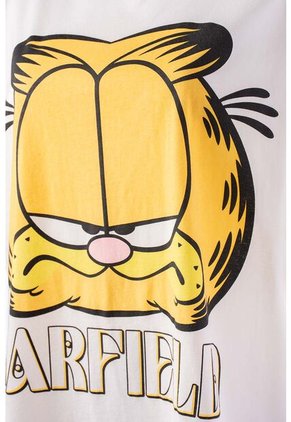 Camiseta De Garfield Oversized Fit Para Mujer XS