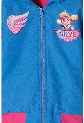 Chaqueta De Paw Patrol Con Capucha Azul Y Fucsia Para Niña 2T A 5T 4T