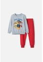 Conjunto De Paw Patrol Rojo Y Gris Jaspe Para Niño 2T A 6T 5T de Nickelodeon